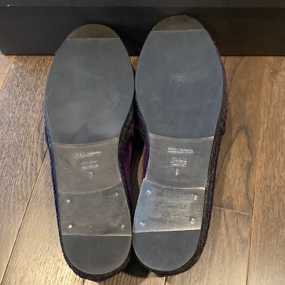 NIB DOLCE&GABBANA Suede Italian Purple Loafer - Picture 8 of 13